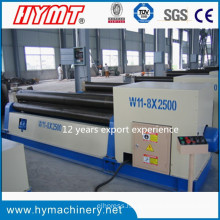 W11-8X2500 Electrice Drive Type 3 Roller Alloy Plate Bending Machine